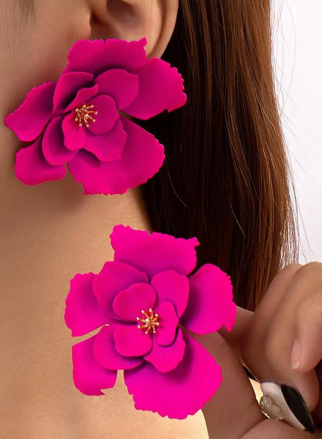 تايك تو أقراطة بزهرة ثلاثية الأبعاد